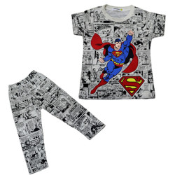 Baju T-Shirt Bayi Perempuan Superman | Pakaian Budak Comel